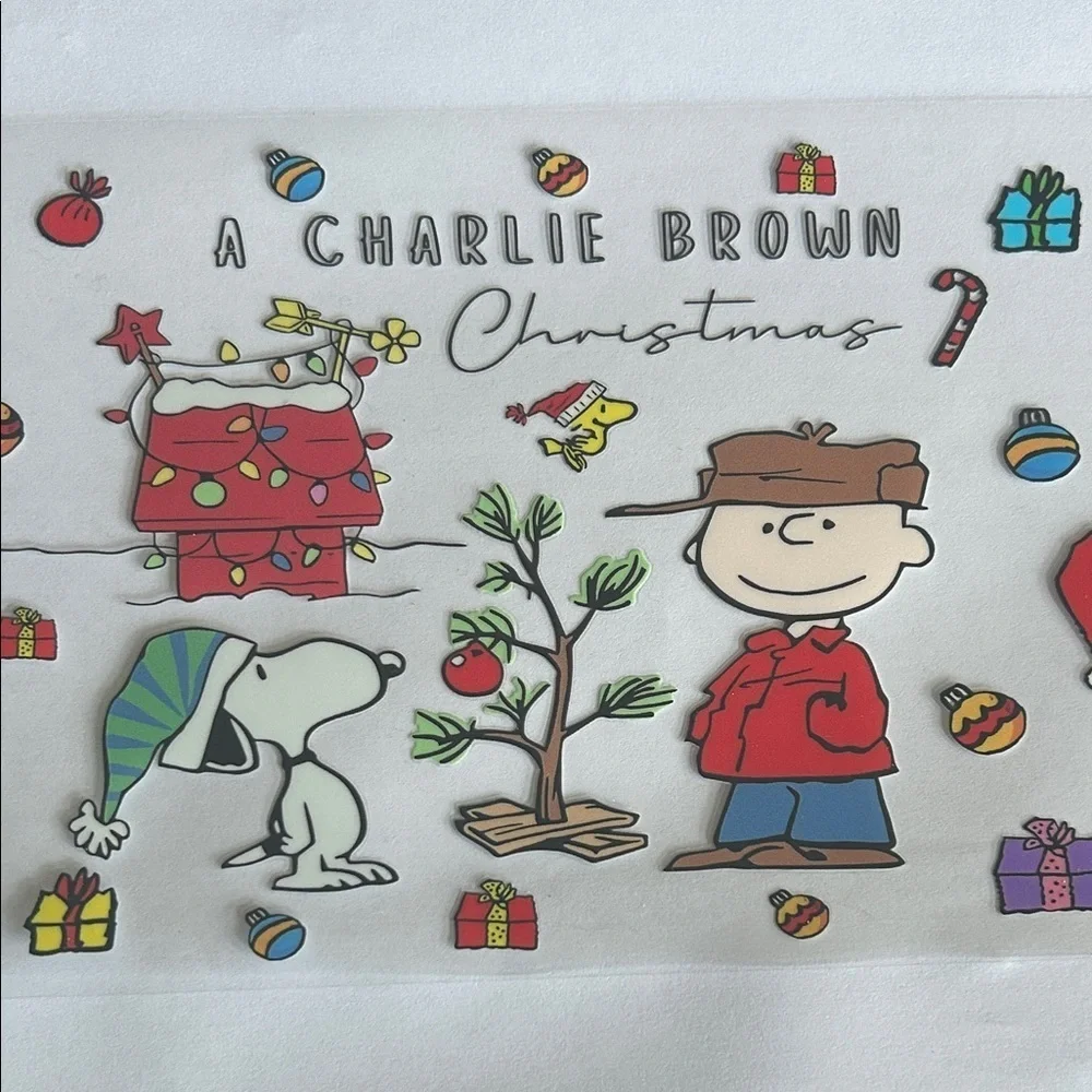 Charlie Brown Christmas Cup Decal